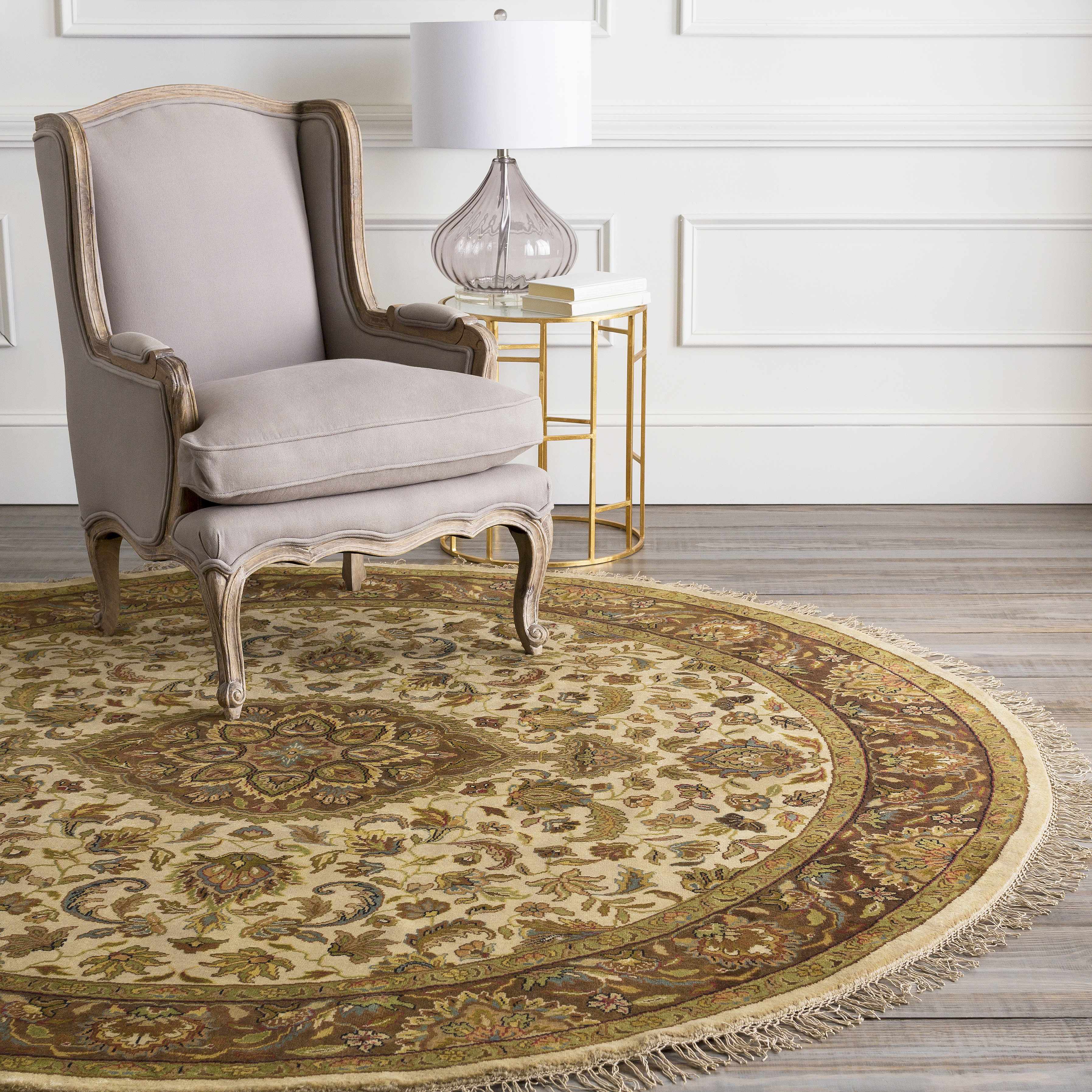 Medallion Round Wool Rug — Hand-Knotted | 8' Round