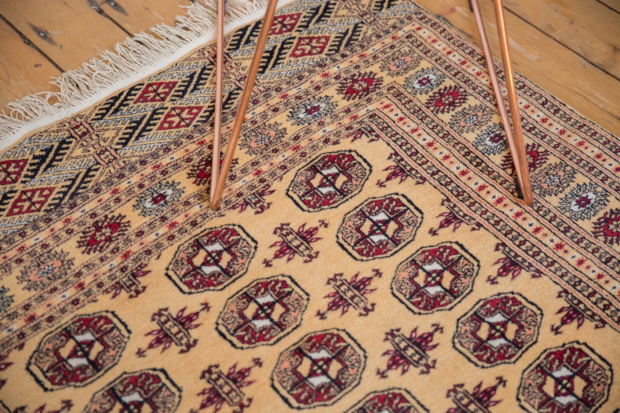 Vintage Pakistani Bokhara Design Area Rug — 1980s | 4'2" × 6'7"