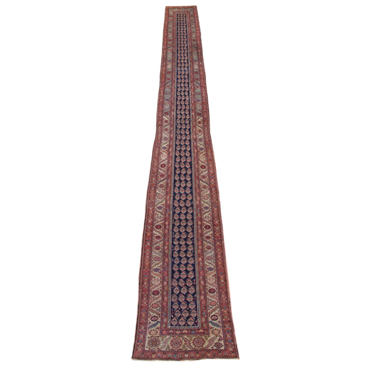Antique Persian Malayer Rug Runner — 1895–1910 | 3'1" × 14'10"
